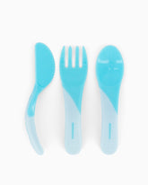 Couverts d'apprentissage 6m et plus Bleu